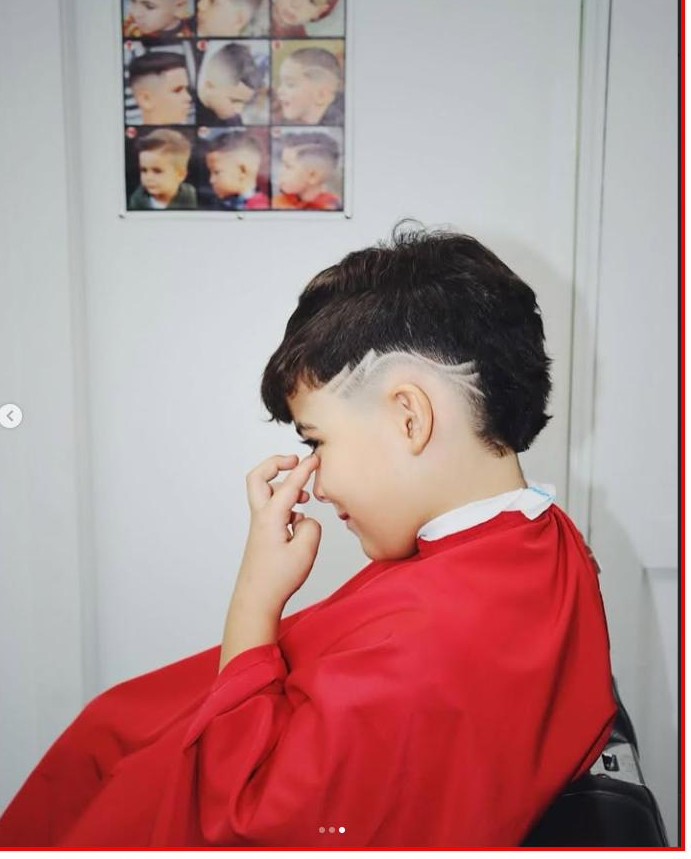 Kids' textured crop haircut at Unlimited Barbershop